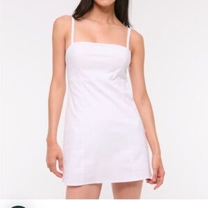 Abercrombie & Fitch Bra Free Everyday Skort Dress White Medium
